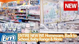 🔴ENTIRE NEW IN- B&M Shop With Me❗Homeware, Back to School, Baby Range ♡ Liyana Lifestyle