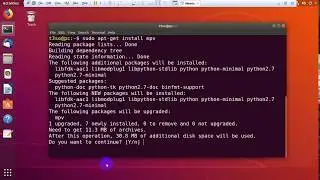 How to install MPV Player on Ubuntu