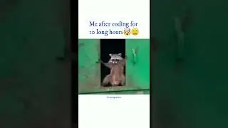 Me after coding for 10 long hours🤯😌😑#time #coding #coders #code #viralvideo #trending