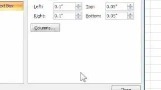 How to position text in a text box in a spreadsheet