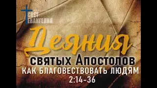 Деяние Святых Апостолов 2 Глава 14-36 стихи.