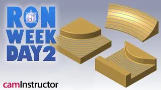 Mastercam MultiAxis Flow, Parallel, and Morph on Day 2 of Ron Week!