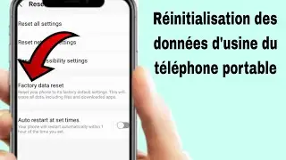 Comment réinitialiser les données d'usine d'un téléphone mobile Android 2024