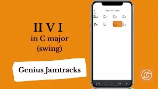 Major II V I Play along in C - Backing Track [Genius Jamtracks iOS]