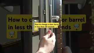 Less than 20 seconds door lock cylinder swap over #challenge #diy #westcoast  #repair #easy