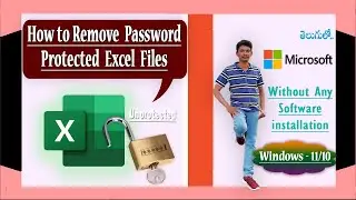 Remove Password from Excel Workbook || How to Unprotect Excel Worksheets