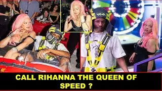 RIHANNA & A$AP ROCKYIN THE DRIVER'S  FOR F1