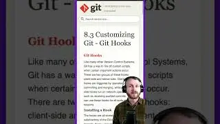 Git pre-commit hook in 45 seconds! #Shorts