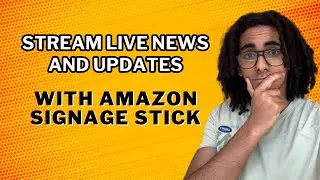 Stream Live News and Updates with Amazon Signage Stick