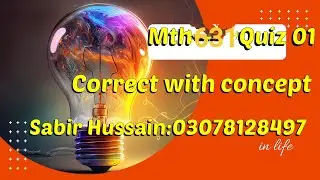 mth631 quiz no 1 2024 solution 100% correct ||mth621 quiz 1 solution|| mth 631 quiz no 1 #solution