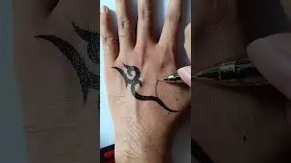 How to draw tribal tattoo | freehand tattoo