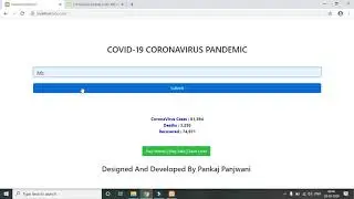 CoronaVirus - Get CountryWise Detail Using PHP | webscraping using php curl