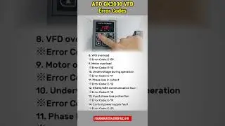 20  ERROR CODES OF ATO GK3000 VFD 