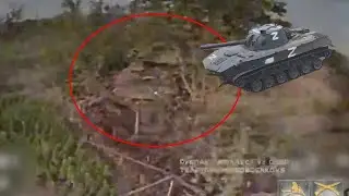 Nona-S Self-Propelled Mortar Explode After FPV Drone Hit (Turret Toss)