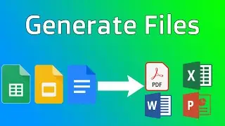 How To Generate Google Sheet File Into Pdf, Google Doc, and Microsoft Word | Document File Generator