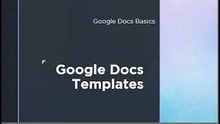 Google Docs Templates | Technology Education