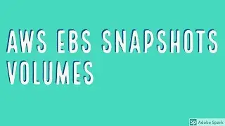 Create AWS EBS Snapshots and Create Volumes from Snapshots