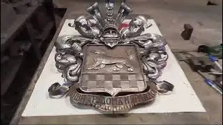Готовый герб в металле