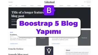 Bootstrap 5 Blog Sayfası Yapımı