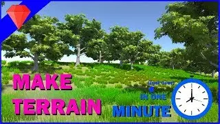 Unity 2018: How to Create Terrain in Your Scene In (Just Over) ONE MINUTE | Unity Tutorial