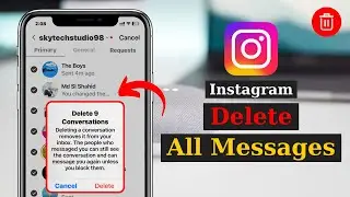 How To Delete All Instagram Messages At Once | Delete All Instagram DMs At Once