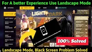 For A Better Experience Please Use Landscape Mode Problem |Auto Screen Rotate landscape Mode Problem