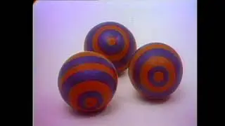 Sesame Street - Three striped balls and one pokadot ball (HQ)