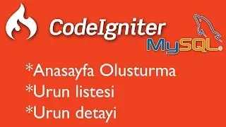 CodeIgniter Anasayfa Olusturma Urunlistesi Urun detayi