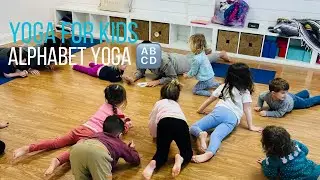 Kids Yoga | Alphabet Yoga Continued 🔤 | Child's Pose Yoga