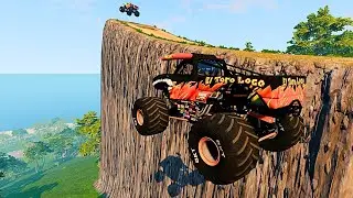 🧟‍♂️ Monster Jam Madness ZOMBIE vs EL TORO vs YETI in Beamngdrive