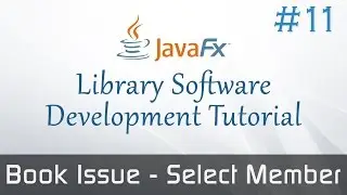 JavaFX Library Software #11 : Selecting Book For Issue Operation