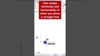 ORTHO mode | Drawing a vertical or horizontally straight line in autocad #shorts #autocad #orthomode