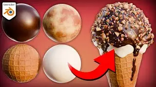 Procedural Ice Cream Materials🍨(Blender Tutorial)