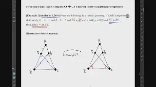 Video 6.1b: Models of Neutral Geometry, The Isosceles Triangle Theorem, Models of Neutral Geometry