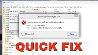 Fix Credential Manager Error 0x80090345 [Solution]