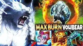 MAX BURN VOLIBEAR NEW META BUILD BROKE SEASON 14 ~ 274.000+ TOTAL DAMAGE | LoL Volibear s14 Gameplay