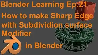 Blender 2.9.3 How to Make sharp edges with subdivision surface modifier in Blender