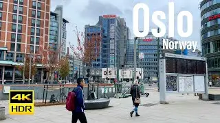 Oslo Norway, 4K 60FPS-HDR Walking Tour - 2021 - Tourister Tours