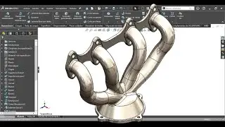 SolidWorks - Colector de escape