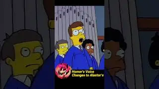 😂Homer's Voice Changes to Alastor's - The Simpsons #shorts