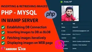Insert and retrieve images from and to MySQL database using PHP on WAMP server