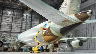 The Awesome Process of Painting the World’s Largest Plane