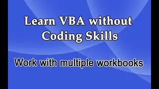 Work with different workbooks and worksheets