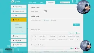 TP-Link Archer Access Control _ MAC Address filtering settings (Allow or Block users)