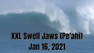 RAW - Super Swell Saturday (30-40 feet), Jaws Pe'ahi Highlights Jan 16, 2021