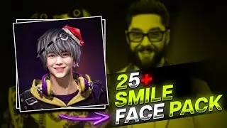 Free Fire Cute Smile Face Pack For YouTube Community Post || Free Fire Characters Face Pack 😋