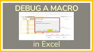 How to Debug a Macro in Excel - Tutorial