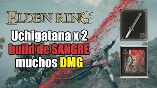 DOBLE UCHIGATANA de SANGRE con LACERACIÓN está ROTO - Elden Ring Invasiones PvP (Gameplay Español)