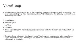 View and ViewGroup in Android [UR] Module 3 Lecture 4 ZE - 225