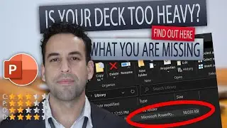 Learn how to reduce PowerPoint file size without touching the content